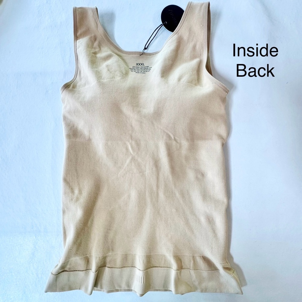 CONTORLY Cami Shaper Classic Beige Nude Shapewear Tank XXXL 3XL - Picture 10 of 17